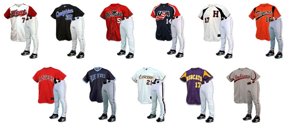 baseball team uniforms